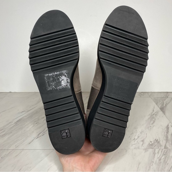 Eileen Fisher Lilou Gray Nubuck Wedge Bootie 11 - Picture 13 of 14